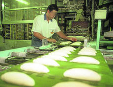 Operario en panadera